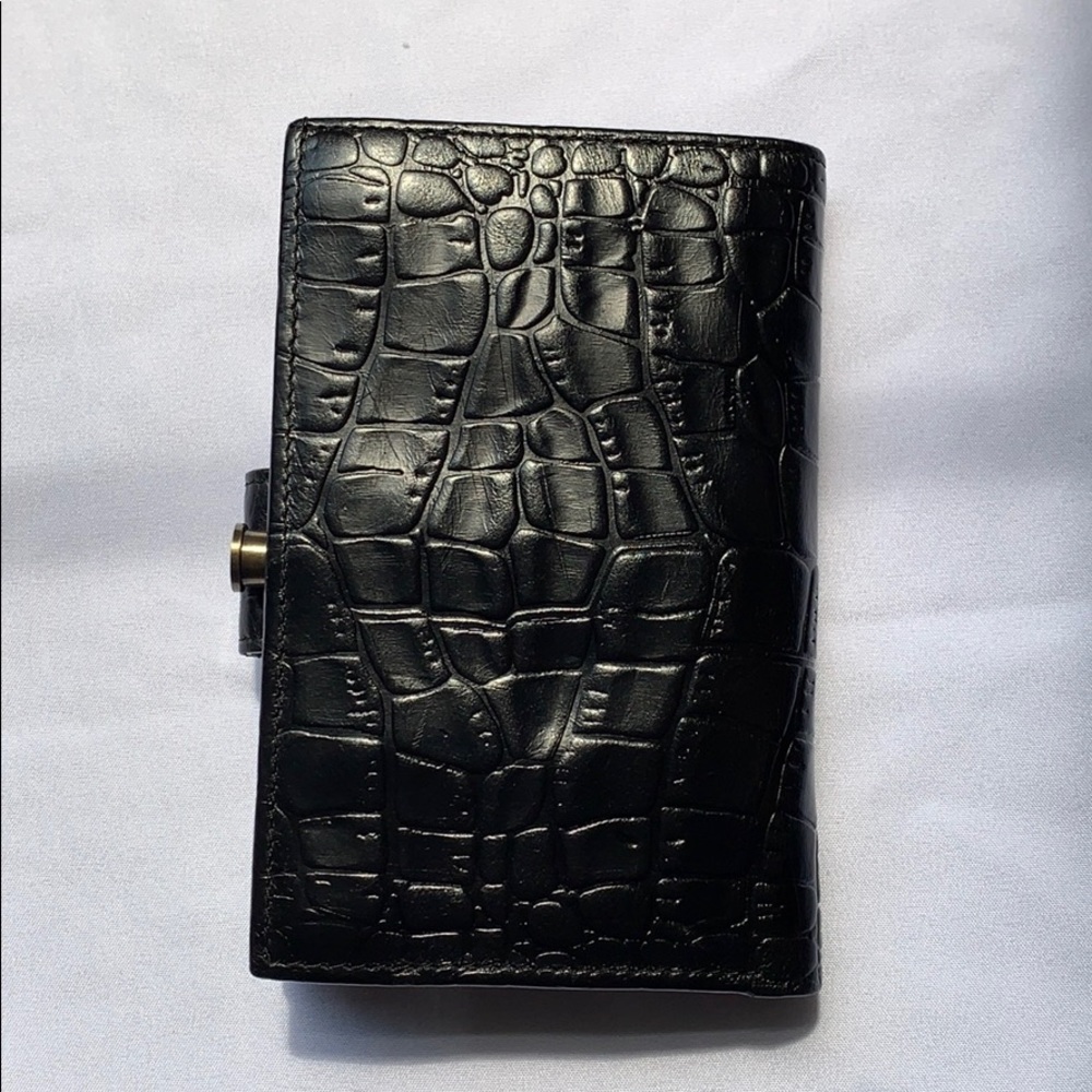 Hobo black leather wallet
